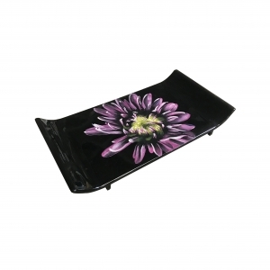 Hand-painted Flower Lacquer Tray